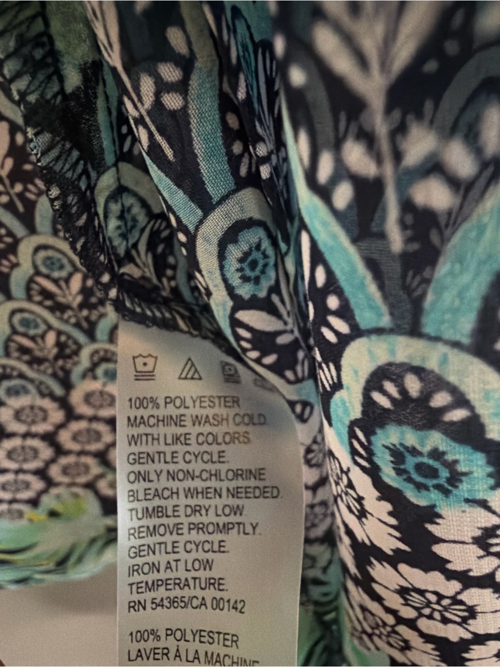 Allison Daley Boho Mixed Print Open Front Kimono Cardigan Top S - Picture 6 of 8